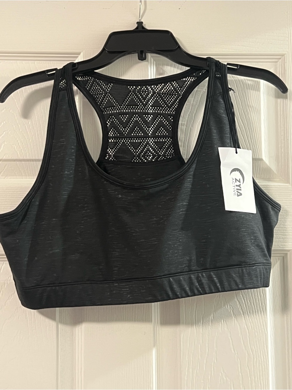 ZYIA Black Bomber Bra XXL NWT